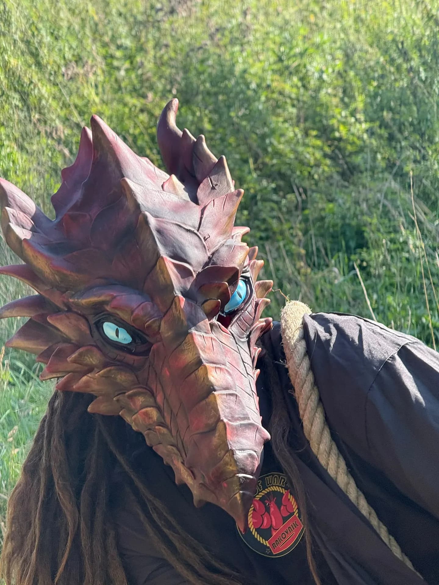 Kamenný drak zblízka.
